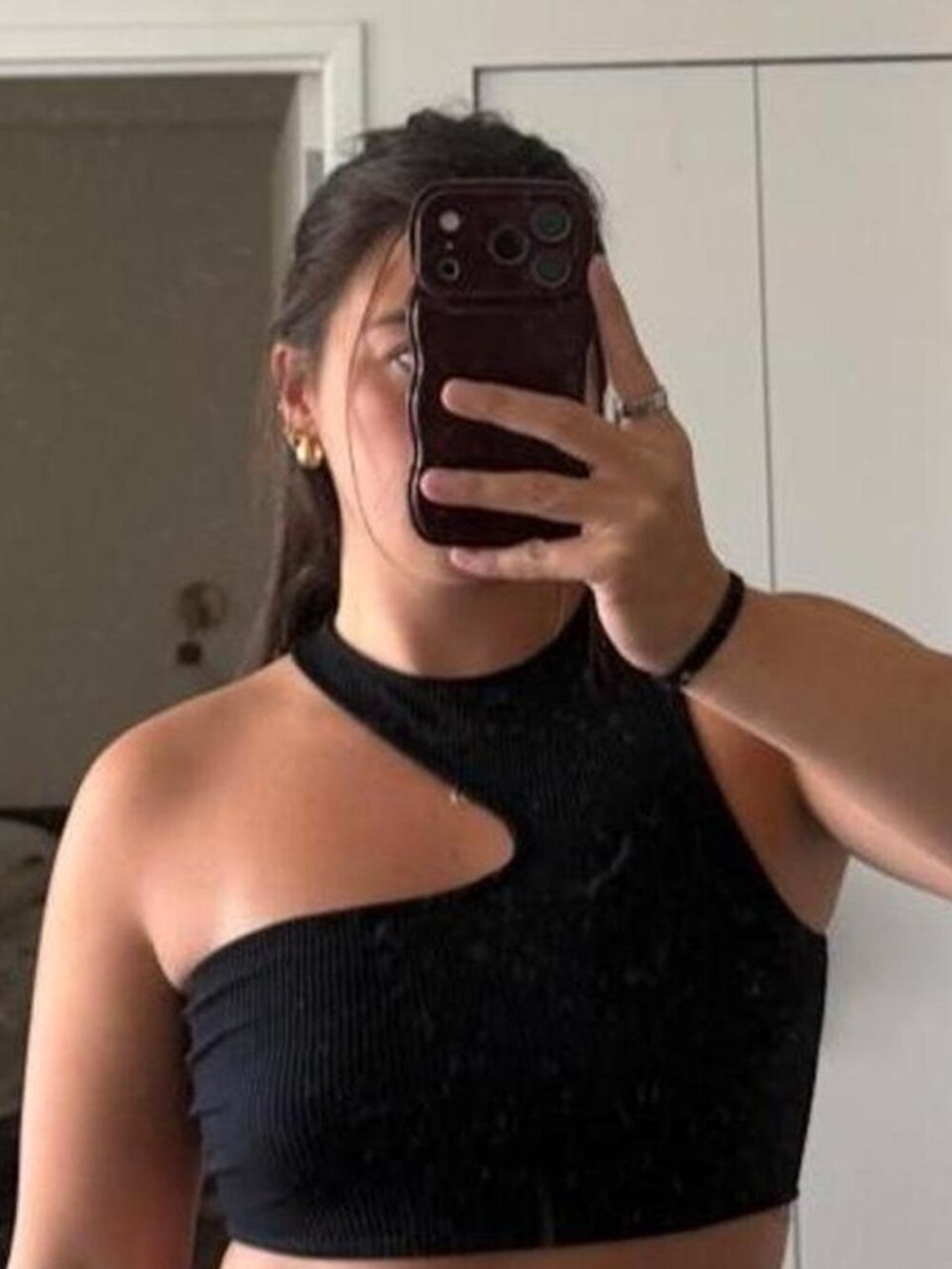 Zara Women's Black Crop-top